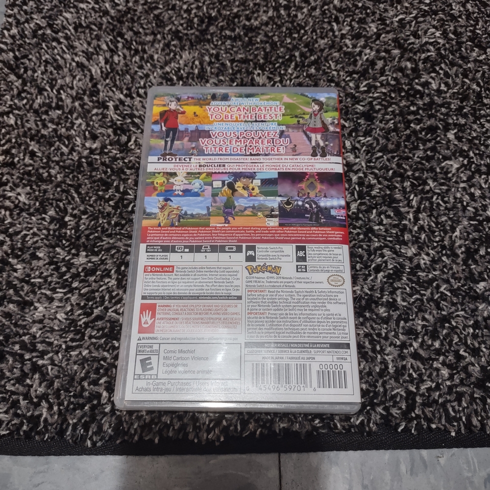 Replacement Case Only -- Pokemon Shield - Picture 3 of 3